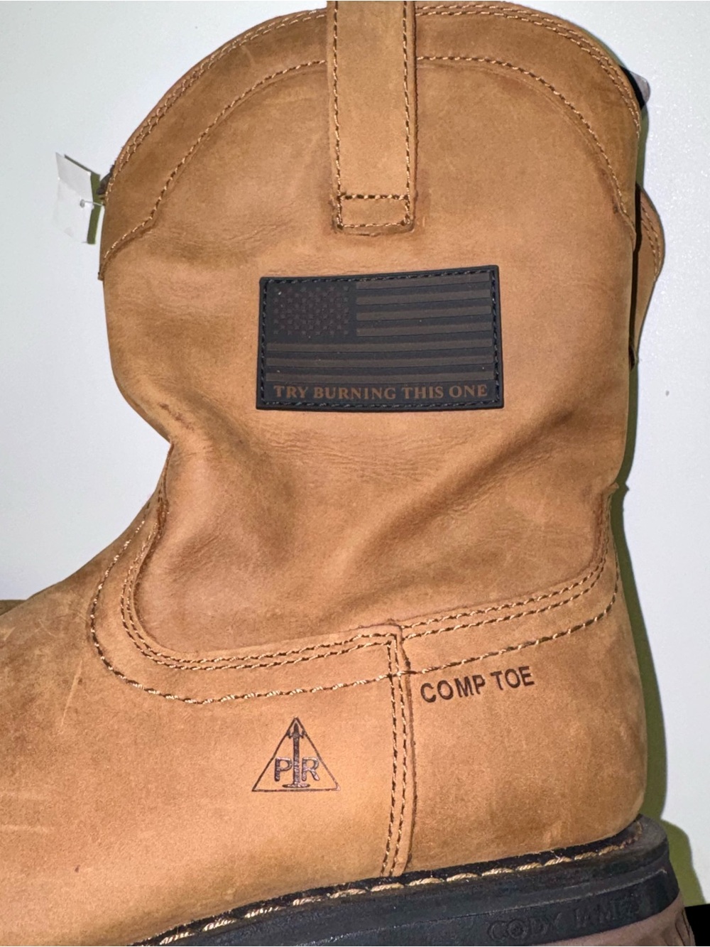 NWT- CODY JAMES- Men's Composite-Toe Work Boots - Tan